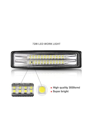 24 Ledli 72w Metal Kasalı Off Road Sis Farı Arsvision