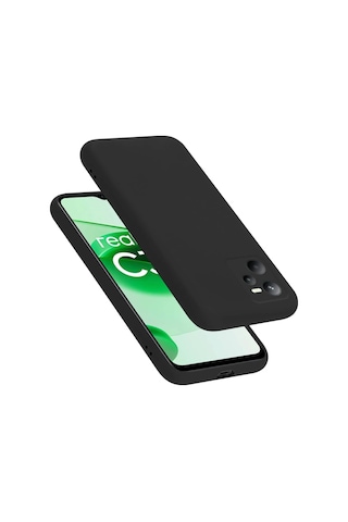 Gld-spt- Newface Realme C35 Kılıf First Silikon - Siyah