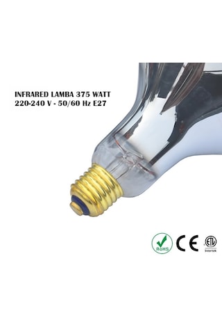 Infrared Isıtıcı Lamba 375 Watt