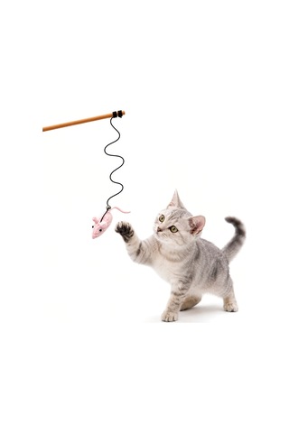 Kedi Oltası - Dawcat - Fare Figürlü - Açık Pembe