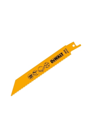 Dewalt DT2348-QZ 152 MM 1.8-2.5 MM Diş 3-8 MM Kesim 5'li Bi-Metal Sert Plastik Sandviç Kesim Tilki Kuyruğu Testere