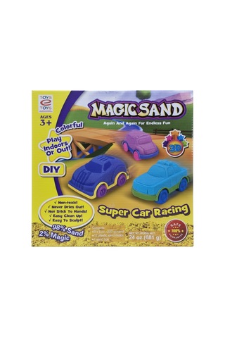 Magıc Sand Super Car Kinetik Kum Oyun Seti/ Araba Kalıplı Kum Oyunu 681 Gr Çok Renkli