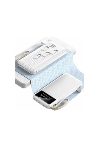 Powerbank Şarj Cihazı 4 Çıkışlı 20.000 Mah Powerbank Tnabilir Gldısptm - 10 Çoklu Giriş siyah