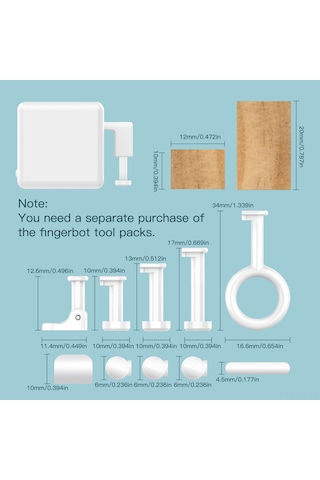 Singree Bt Akıllı Anahtarlama Robotu - Bluetooth Kontrollü Dokunmatik Parmak Robotu, Otomasyon İçin Mükemmel Çözüm Diğer