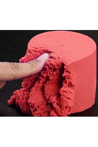 Kinetik Kum 1kg - Kırmızı Renk