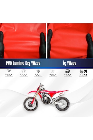 Honda Crf1000l Africa Twin Adventure Sports Dct Motosiklet Brandası Su Geçirmez Kırmızı Branda Xxl