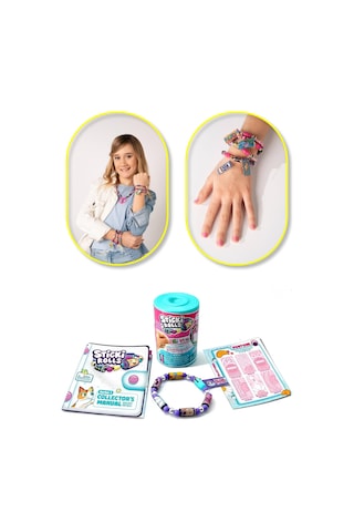 Sticki Rolls Bant Kapsülü 50 Stickerlı Bileklik Çıkartmalı Etiket Çok Renkli