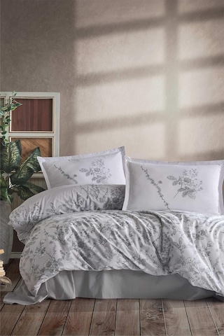 Clasy Messina Gri Tek Kişilik %100 Pamuk Nevresim Takımı