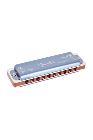 Fender 0990702105 Midnight Blues Mızıka Fa - F Majör Profesyonel Kalite Ve Uygun Fiyat Yan Bağlantı Noktaları İle Hava Kaçağını Önler
