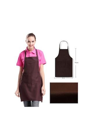 Monyee Restoran Garson Apronu Turuncu 73x58cm - Logo Özel Tasarım, Dayanıklı Malzeme, Ev Ve İş Yeri Kullanıma Uygun