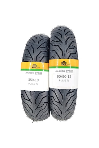 Spontini Lastik Takımı 350-10 Ve 90/90-12 Tl Tubeless - Dubleks