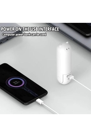 Mini Taşınabilir Fan Soğutucu Vantilatör 8585 Beyaz