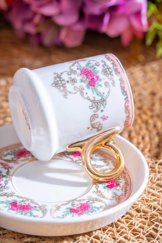 Acar Lenora 6 Kişilik Kahve Fincanı Takımı - 90 Ml renkli