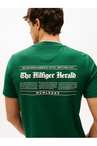Tommy Hilfiger Hılfıger Herald Back, L6k Yeşil Erkek T-shirt