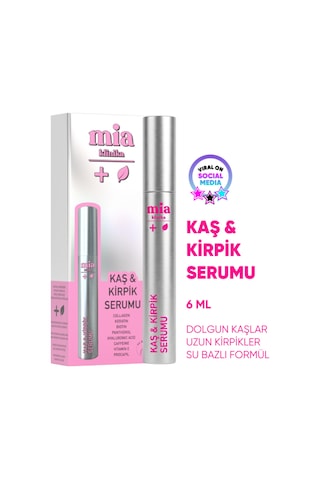 Mia Klinika Su Bazlı Güçlendirici Keratin ve Biotin İçeren Besleyici Kaş Ve Kirpik Serumu 6 ML
