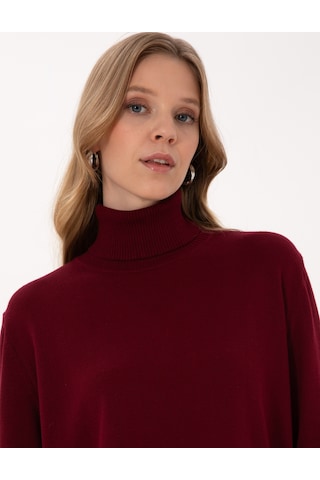 Pierre Cardin Kadın Vişne Kazak /triko 50316385-vr223 Vişne Çürüğü