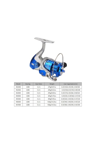 Monyee Ks Serisi 12 Eksenli Tam Metal Başlı Spinning Makinesi - 2000 Boyutu, 12-16 Kg Sürükleme Gücü, Sol/sağ El Desteği, Yumuşak Kollü, Piyasa Ve Deniz Balıkçılığı İçin