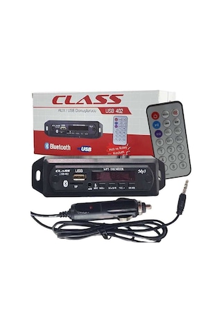 Class Usb - 402 Araç Için Mikrofonlu Usb-aux-sd Kart Çevirici Modül