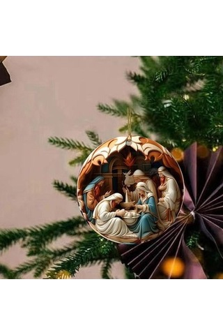 Lijinxu Noel Pencere Kolye Zanaat Noel Paskalya Tatili Stil C