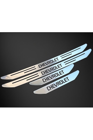 Chevrolet Kalos Özel Kapı Eşik Yazısı Krom