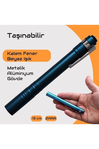 Gold Gp-206 Led Beyaz Işıklı Doktor Kalem Fener Çok Renkli