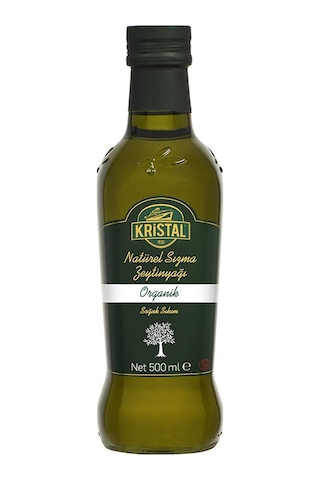 Kristal Organik Natürel Sızma Zeytinyağı 500 ml Cam Şişe