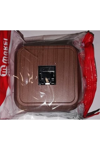 Makel Sıva Üstü Data Prizi Tekli Cat6 Ceviz