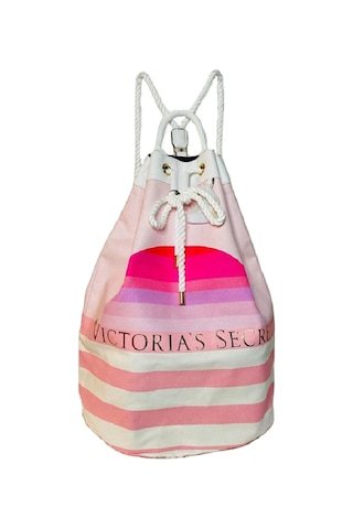 Victoria's Secret Kadın Pembe Büzgü Kapatmalı Sırt Çantası Pembe