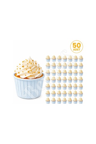 Muffin Kalıbı 50li Mavi