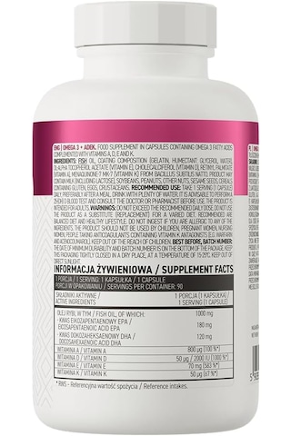 Ostrovit Omega 3 + Adek 90 Caps