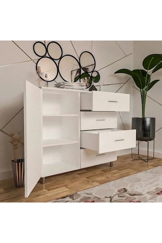 Metal Konsol Mdf Antrasit