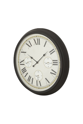 Mudo Home Earth Hour Duvar Saati 83cm Krem