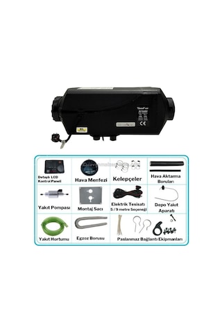 Vizyonpower 5kw Webasto Tipi Dizel Ortam Isıtıcı - 24v-245