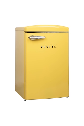 Vestel Retro SB14111 122 L Statik Buzdolabı Sarı