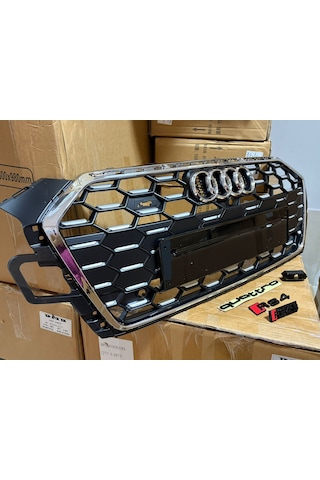 Audi A4 Rs4 Ön Panjur Krom Çerçeve B9,5 2020+ Sonrası Uyumlu