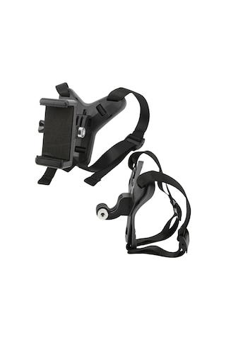 Lemestar Motosiklet Kask Ağızlık Tutucu, Üniversal Spor Kamera Ve Telefon Tutucu, Dikey/yatay Çekim, Kaydırma Önleyici Lastik Malzeme, Kablosuz Kumanda İle Siyah Siyah