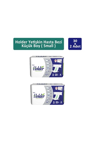 Holder Yetişkin Hasta Bezi Küçük Boy Small 2 x 30'lu
