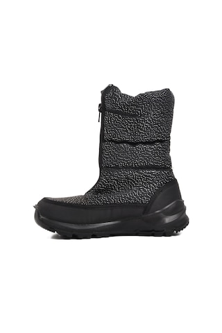Siyah Simli Kız Çocuk Kar Botu F7447 F Siyah Simli Siyah