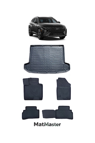 Hyundai Tucson 2025 Model 5d Premium Ekstra Havuzlu Paspas Ve Bagaj Havuzu Set