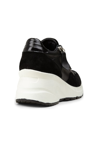 Deery Kadın Hakiki Süet Siyah Dolgu Topuk Sneaker - M9147zsyhc01