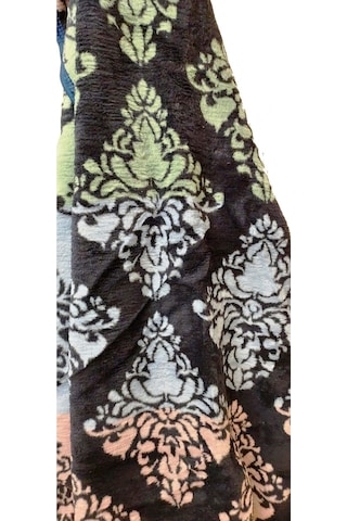 Algelsineve Sanatsal Çift Kişilik Peluş Battaniye Lacivert