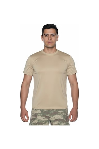Özel Üretim Hava Alan Görev Kıyafeti Hareketli Yaşam Single Sword Kısa Kol Microfiber T-shirt Fanila Standart