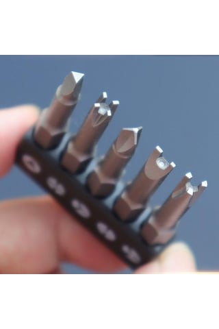 Pazly Y Üçgen Uçlu Tornavida Seti, Özel Noktalı İç Çapraz Bit, 50mm 5 Adet/takım