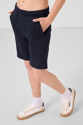 Tommylife Lacivert Pamuklu Yumuşak Dokulu Standart Fit Basic Erkek Çocuk Şort - 11293 Lacivert