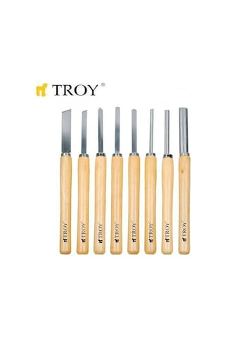 Troy T25008 Ahşap Torna Bıçak Seti 8 Parça