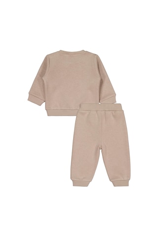 Civil Baby Cvl Nakışlı 6-18 Ay Takım - Bej Vizon