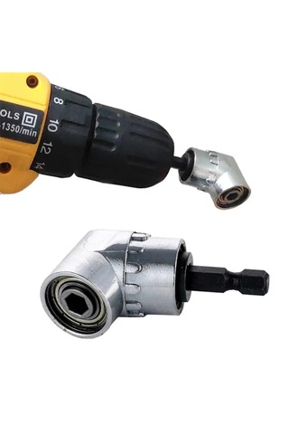 Vidalama Köşe Adaptörü Manyetik 1/4 Hex Girişli Matkapa Uyumlu 60 Mm Dmx4768