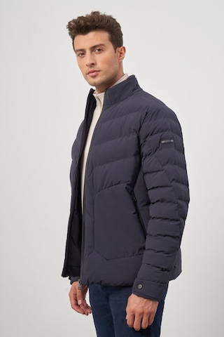İmza Koyu Lacivert Dolumlu Hakim Yaka Slim Fit Dar Kesim Klasik Mont 1007245153 Koyu Lacivert