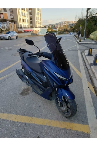 Motocam Arora Max T Ön Cam 2022-2026 Model 55cm Siyah Renkli 4mm Kısa