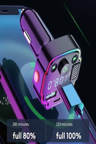 Transmitter Bluetooth Fm Araç Kiti Kolay Bağlantı Araba Müzik Mp3 Çalar Oto Çakmaklık Hızlı Şarj